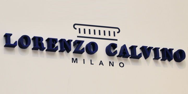 Lorenzo calvino logója habbetűből