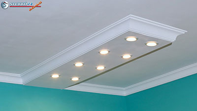 LED-spotlámpák U-profil díszlécben Érd 400+2x10