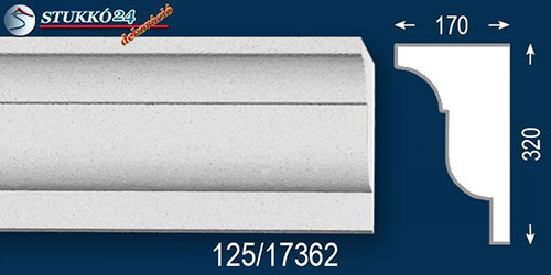 Ütésálló bevonattal ellátott Mezőtúr 125 EPS ereszprofil Ütésálló bevonattal ellátott Mezőtúr 125 EPS ereszprofil