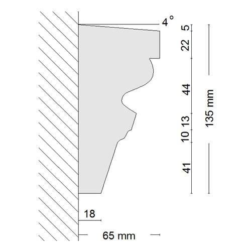 Budapest 108 homlokzatprofil keresztmetszete Budapest 108 homlokzatprofil keresztmetszete