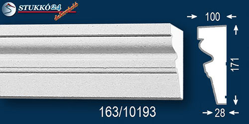 Körmend 163 párkányprofil Körmend 163 párkányprofil