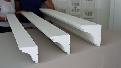 Párkányprofilok homlokzati stukkóhoz – méret-összehasonlítás Párkányprofilok homlokzati stukkóhoz – méret-összehasonlítás