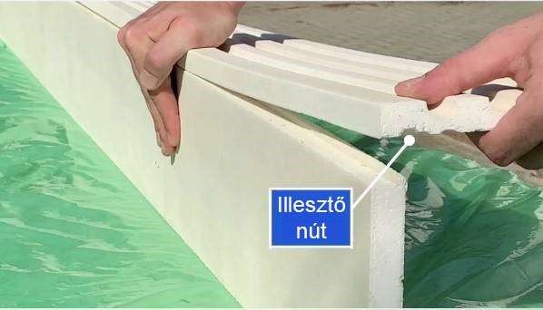 ablakkeretező profil illesztő núttal